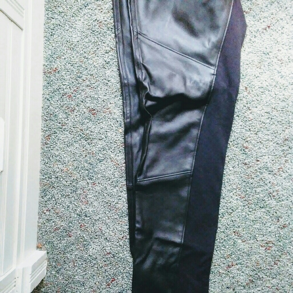 Faux leather mossimo leggings